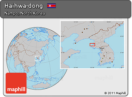Gray Location Map of Haihwa-dong