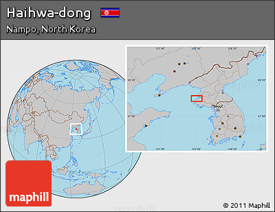 Gray Location Map of Haihwa-dong