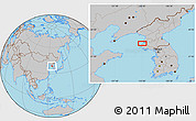 Gray Location Map of Maha-dong