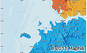 Political Map of the area around 38° 36' 25" N, 125° 1' 30" E