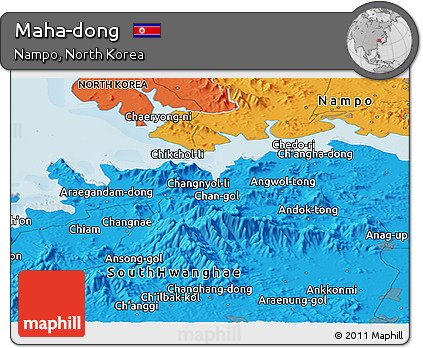 Political Panoramic Map of Maha-dong