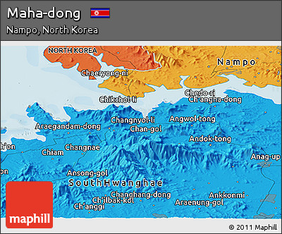 Political Panoramic Map of Maha-dong