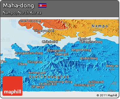 Political Panoramic Map of Maha-dong