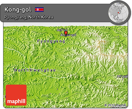 Physical 3D Map of Kong-gol