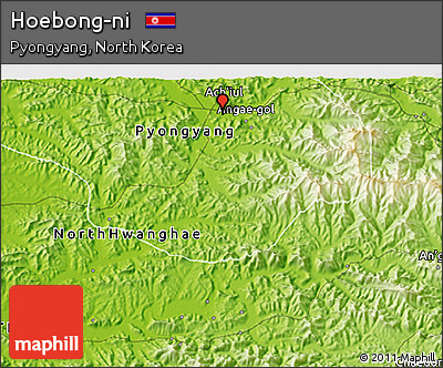 Physical 3D Map of Hoebong-ni