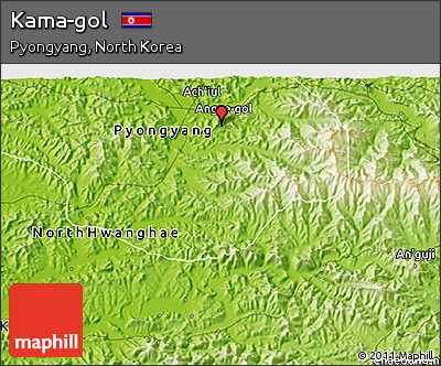 Physical 3D Map of Kama-gol