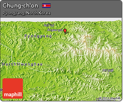 Physical 3D Map of Chung-ch'on