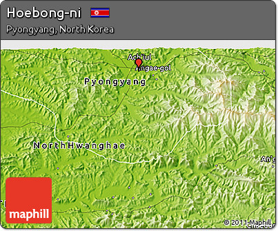 Physical 3D Map of Hoebong-ni