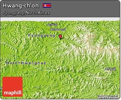 Physical 3D Map of Hwang-ch'on