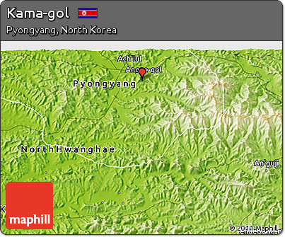 Physical 3D Map of Kama-gol