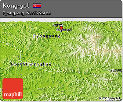 Physical 3D Map of Kong-gol