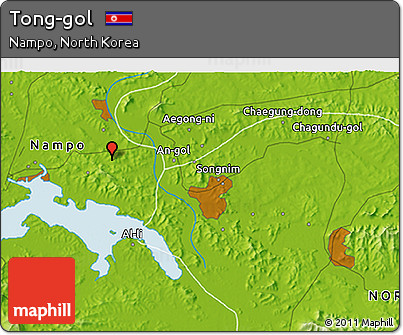 Physical 3D Map of Tong-gol