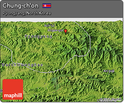 Satellite 3D Map of Chung-ch'on