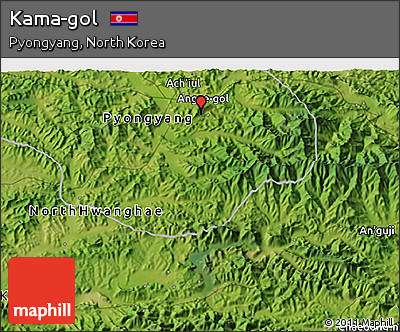 Satellite 3D Map of Kama-gol