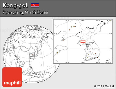 Blank Location Map of Kong-gol