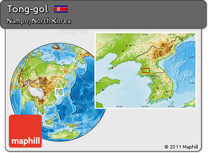 Physical Location Map of Tong-gol