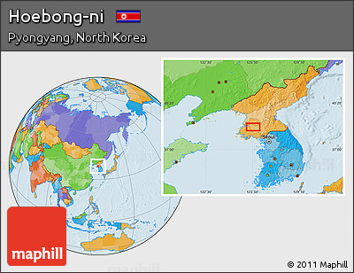 Political Location Map of Hoebong-ni