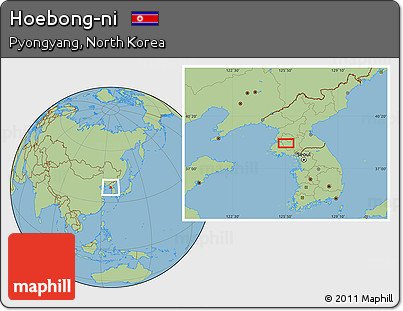 Savanna Style Location Map of Hoebong-ni