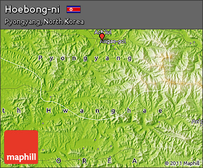 Physical Map of Hoebong-ni