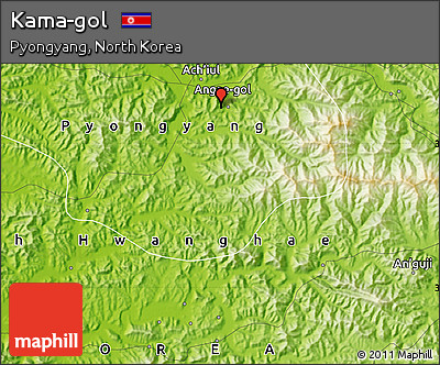 Physical Map of Kama-gol