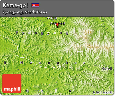 Physical Map of Kama-gol