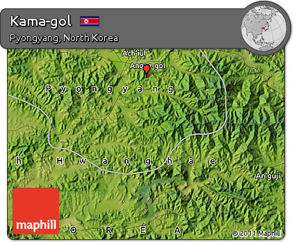 Satellite Map of Kama-gol