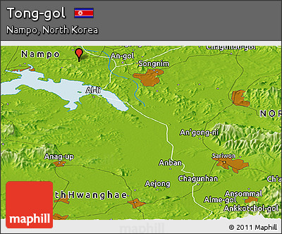 Physical Panoramic Map of Tong-gol