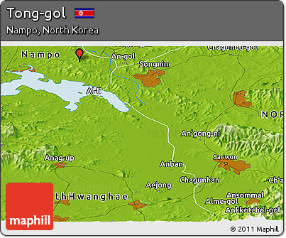 Physical Panoramic Map of Tong-gol