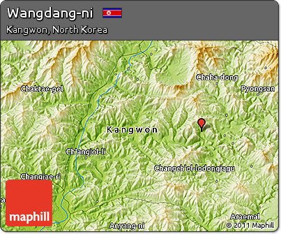 Physical 3D Map of Wangdang-ni