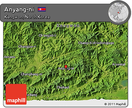 Satellite 3D Map of Anyang-ni