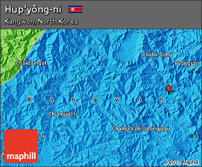Political Map of Hup'yŏng-ni