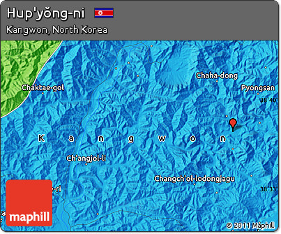 Political Map of Hup'yŏng-ni