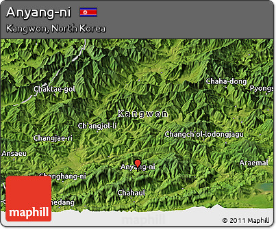 Satellite Panoramic Map of Anyang-ni