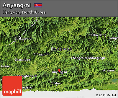 Satellite Panoramic Map of Anyang-ni