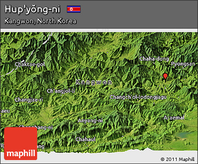 Satellite Panoramic Map of Hup'yŏng-ni