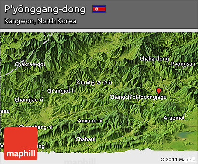 Satellite Panoramic Map of P'yŏnggang-dong