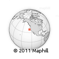Outline Map of the Area around 38° 36' 25" N, 126° 34' 29" W, rectangular outline
