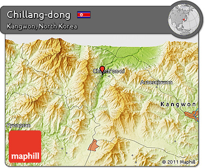 Physical 3D Map of Chillang-dong