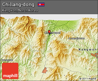 Physical 3D Map of Chillang-dong