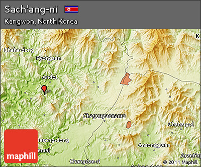 Physical 3D Map of Sach'ang-ni