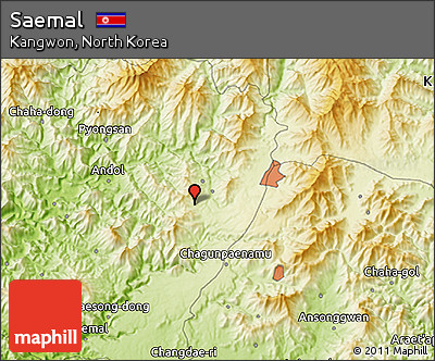 Physical 3D Map of Saemal