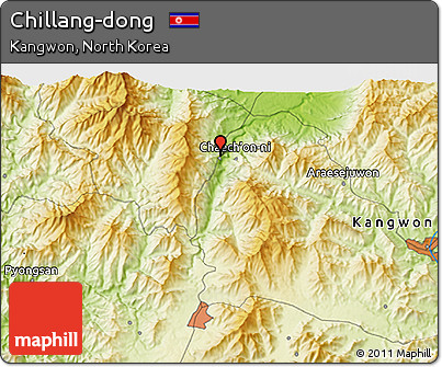 Physical 3D Map of Chillang-dong