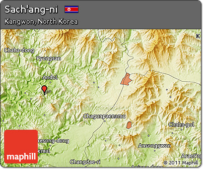 Physical 3D Map of Sach'ang-ni
