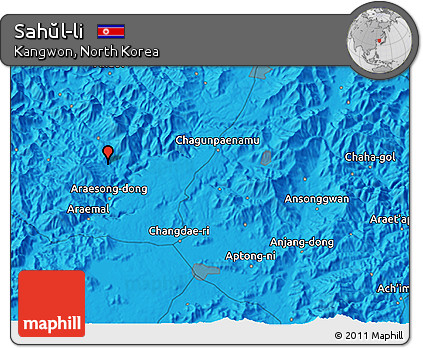 Political 3D Map of Sahŭl-li