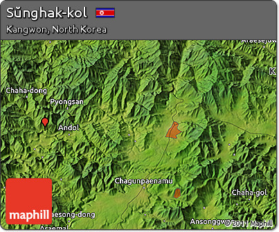 Satellite 3D Map of Sŭnghak-kol