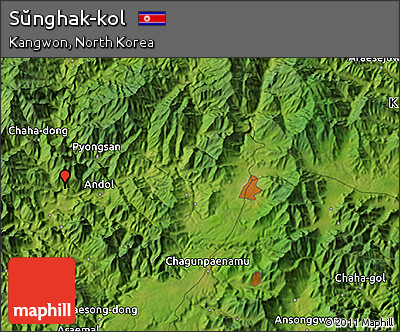 Satellite 3D Map of Sŭnghak-kol