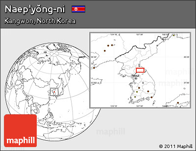 Blank Location Map of Naep'yŏng-ni