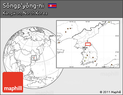 Blank Location Map of Sŏngp'yŏng-ni