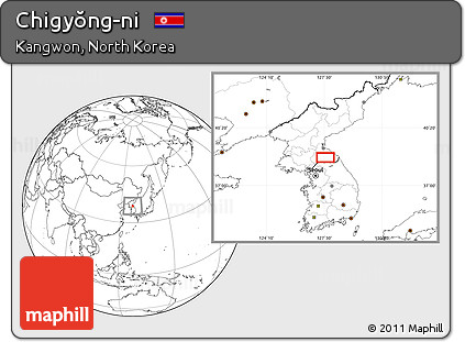 Blank Location Map of Chigyŏng-ni