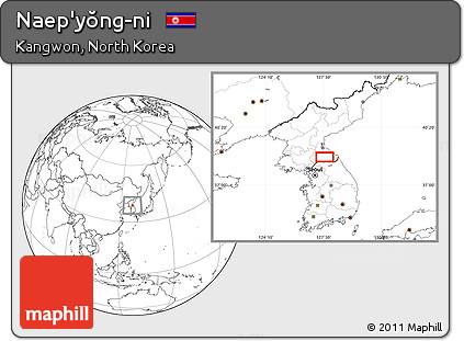 Blank Location Map of Naep'yŏng-ni